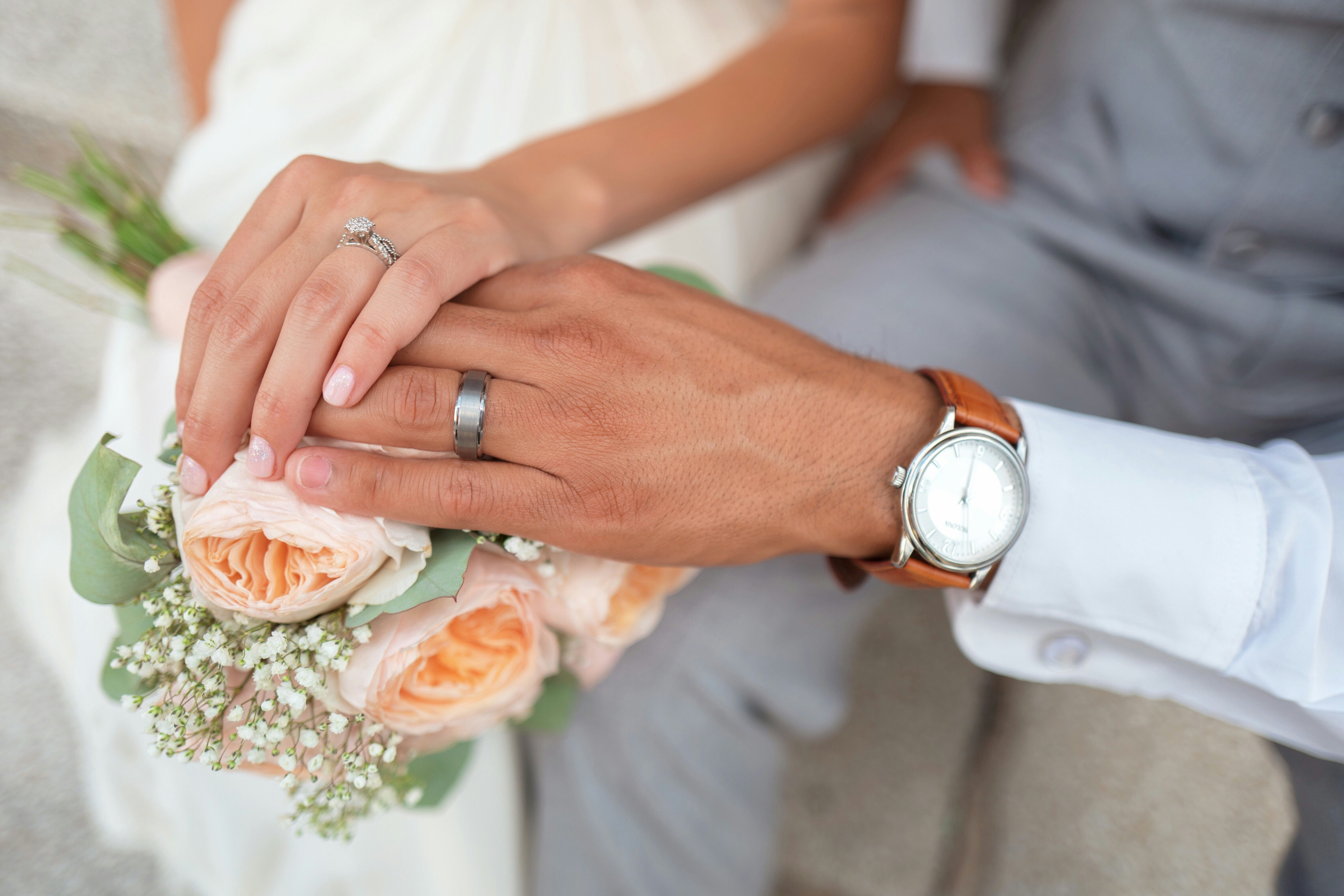 Elegant wedding setup